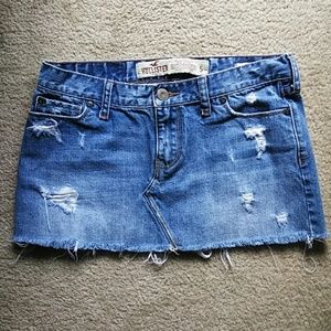 Hollister jean skirt